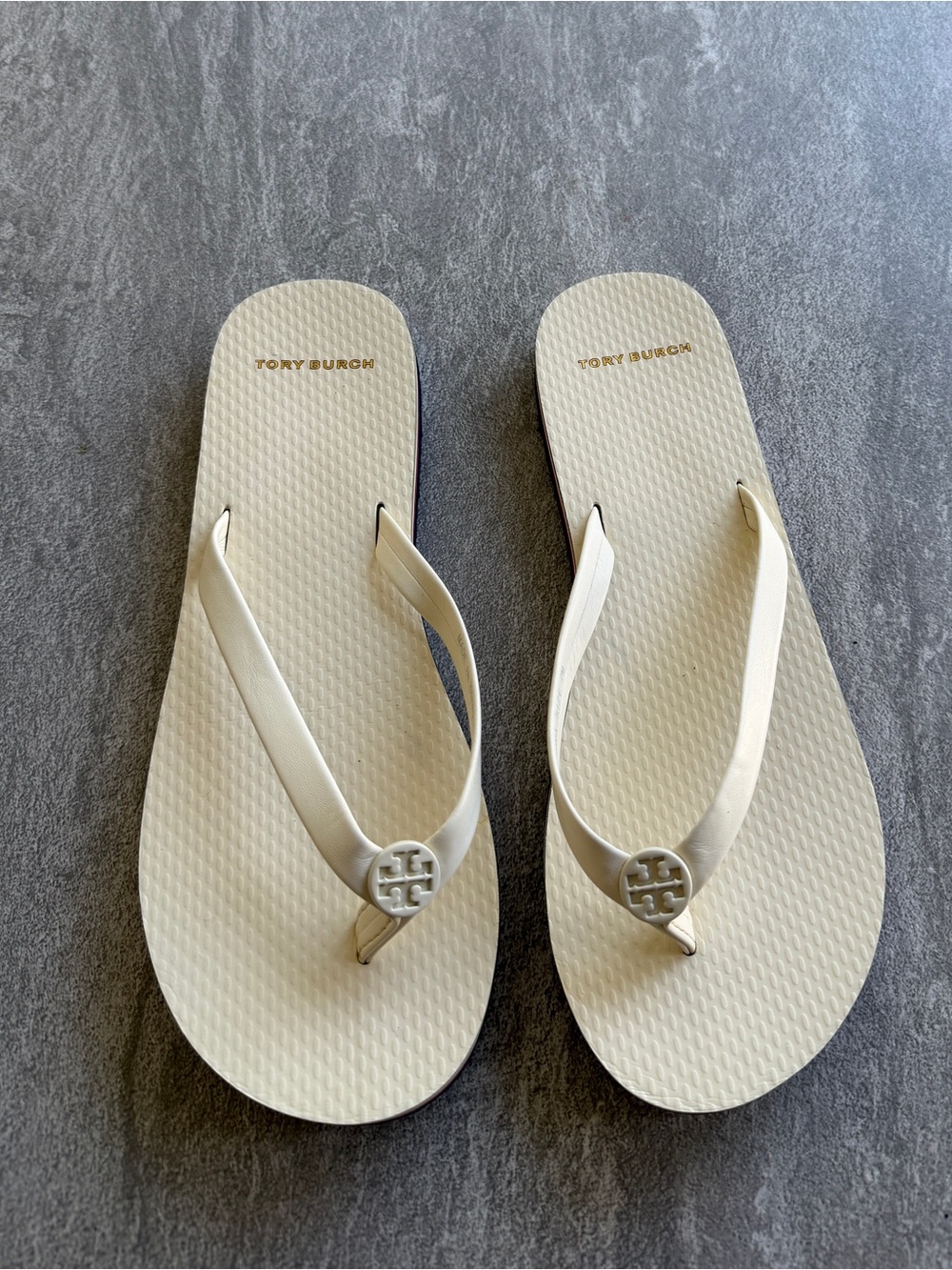 Tory Burch KIRA PADDED FLIP-FLOP off white cream 7